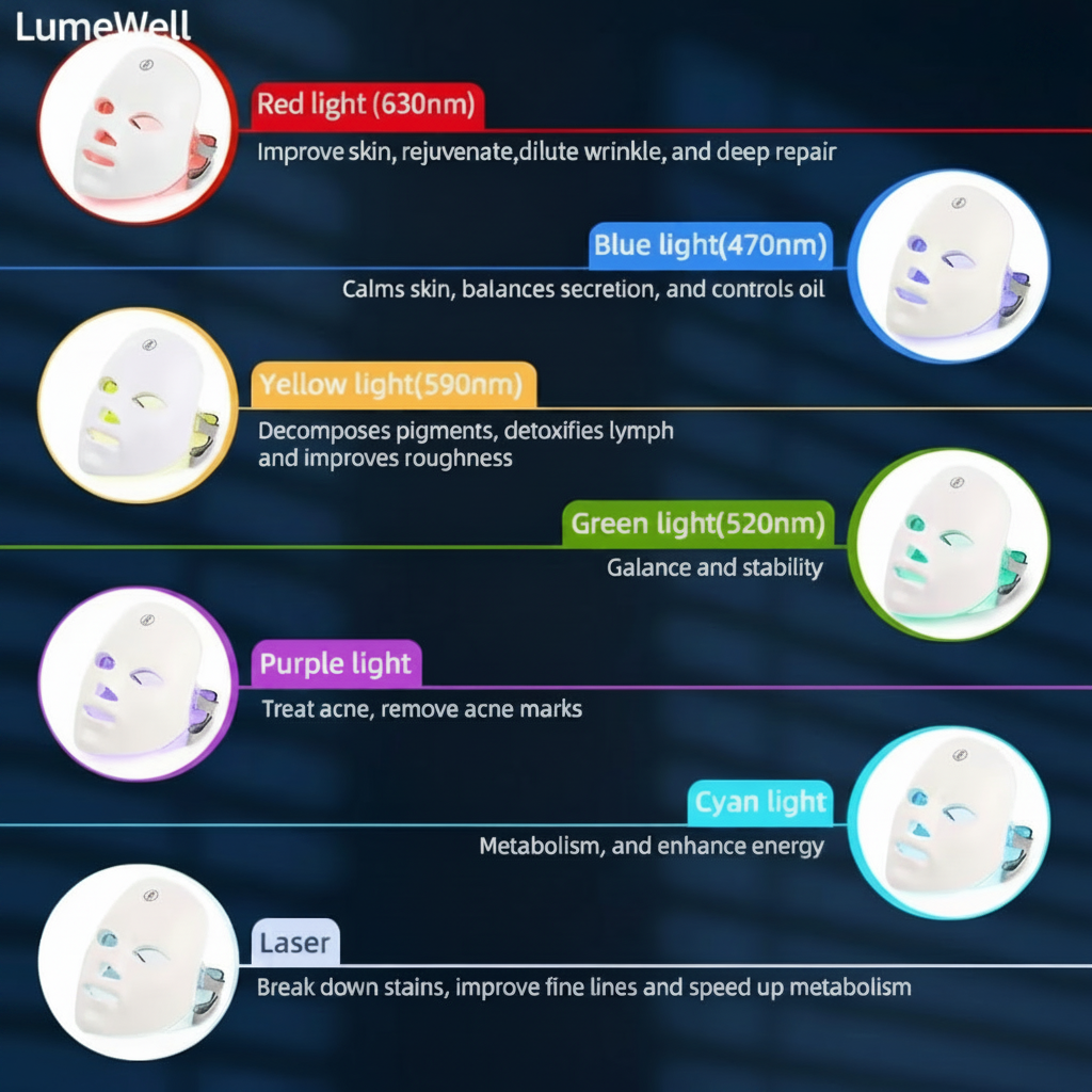 LumeWell LED Face Mask Before & After Results